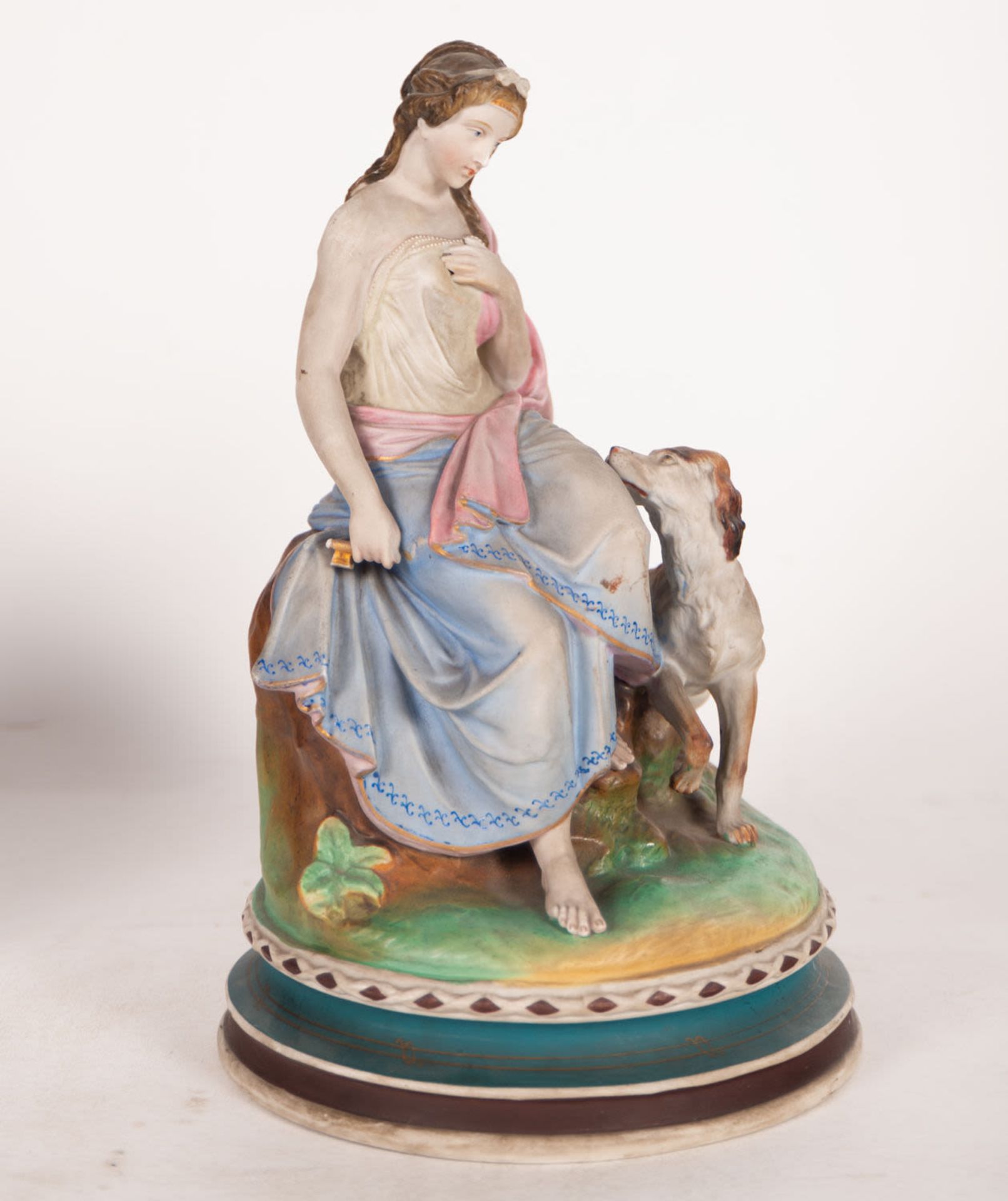 Pair of Shepherdesses in Biscuit Porcelain, Italian school of the late nineteenth century - Bild 5 aus 15