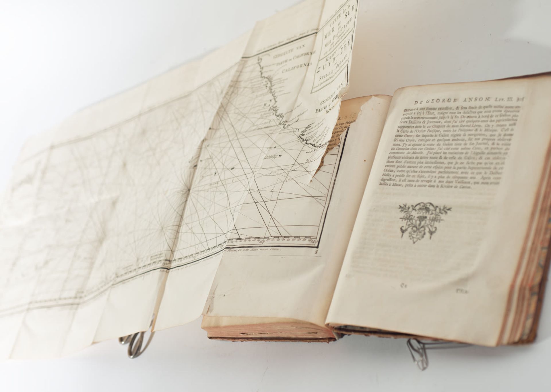 Lord Anson's Voyage Around the World, translated from English, edited 1749 - Bild 3 aus 12