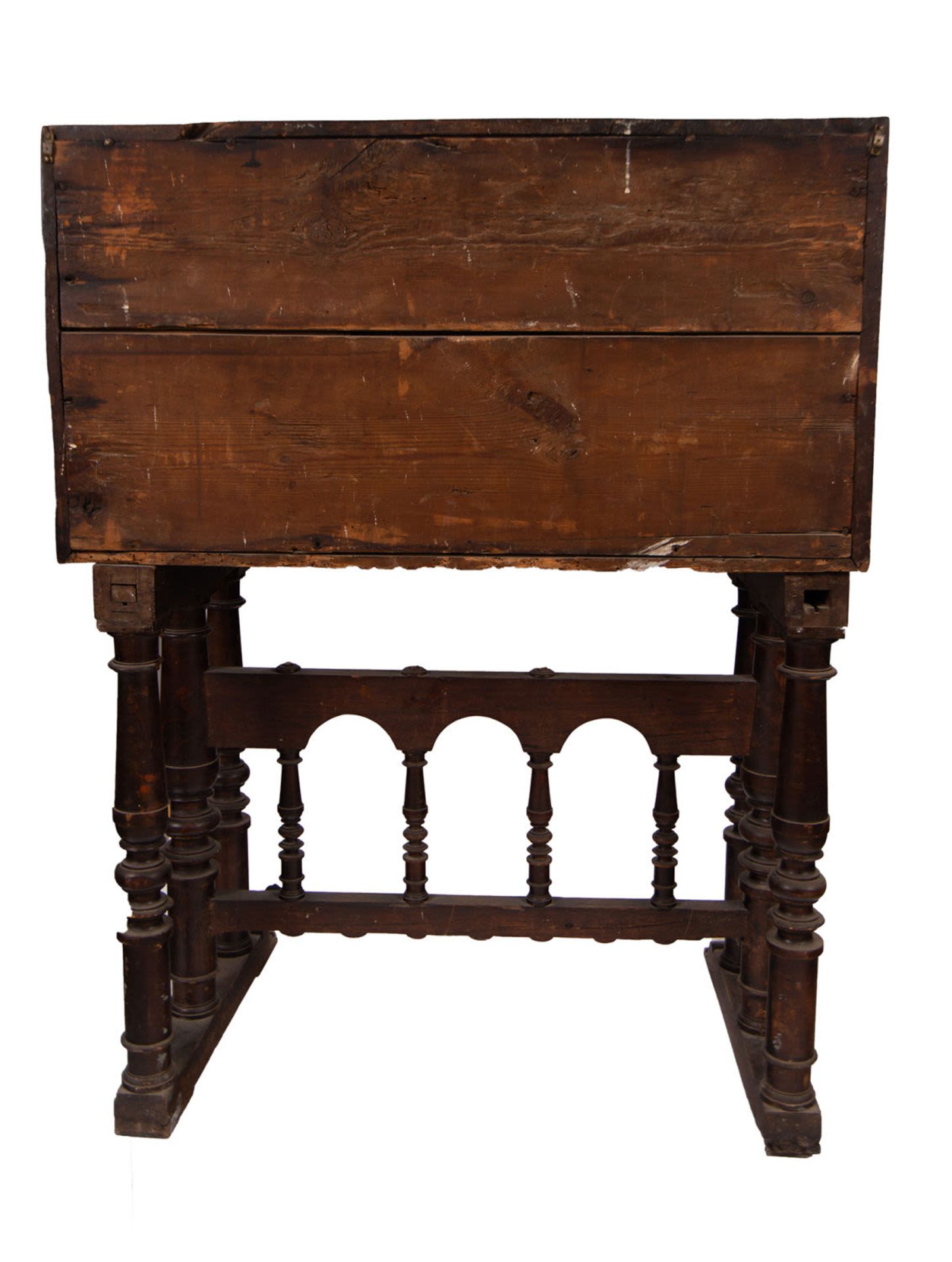 Important Spanish-Flemish cabinet, in bone and marquetry, 17th century - Image 12 of 12