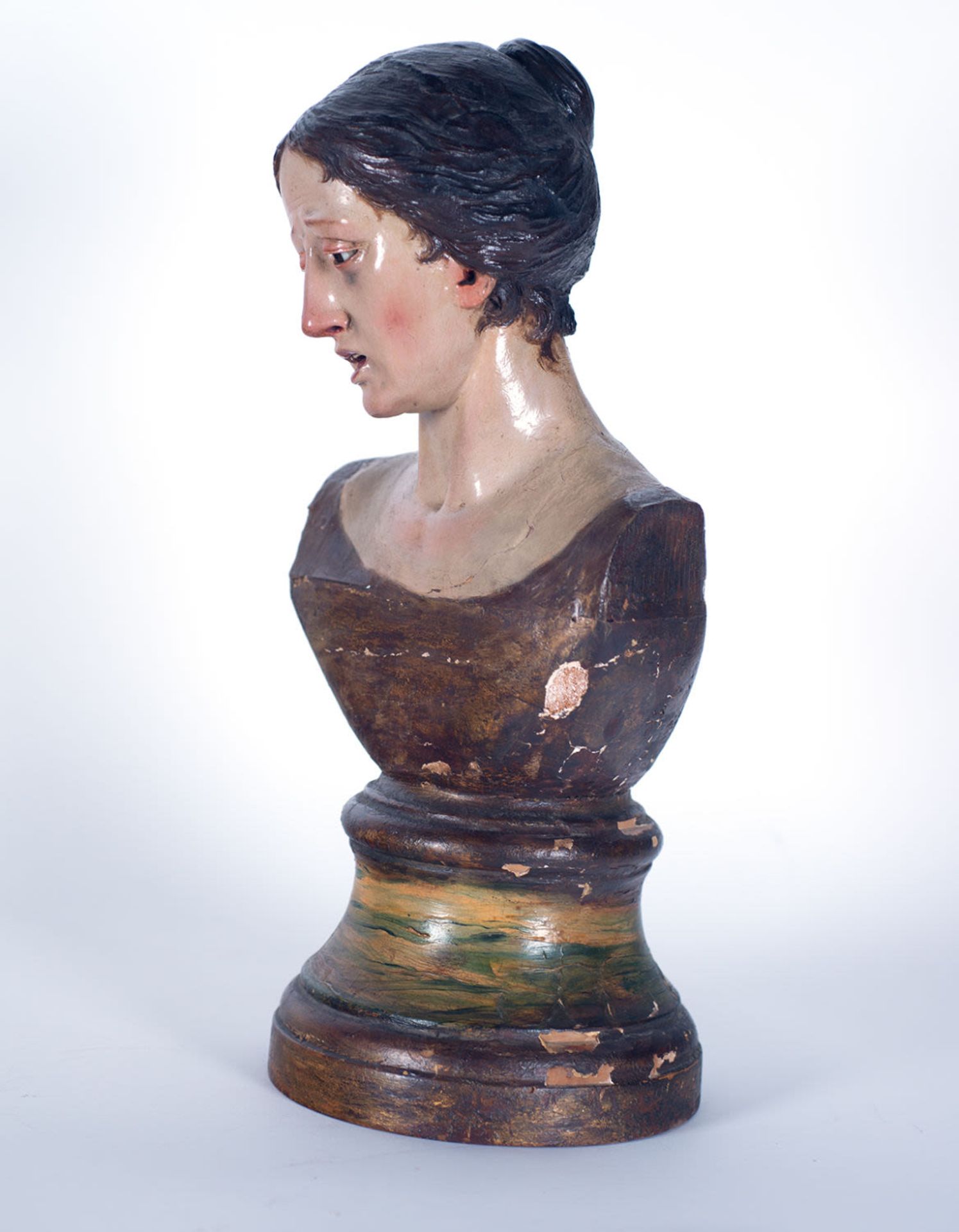 Bust of the Sorrowful Virgin, 18th century - Image 4 of 4