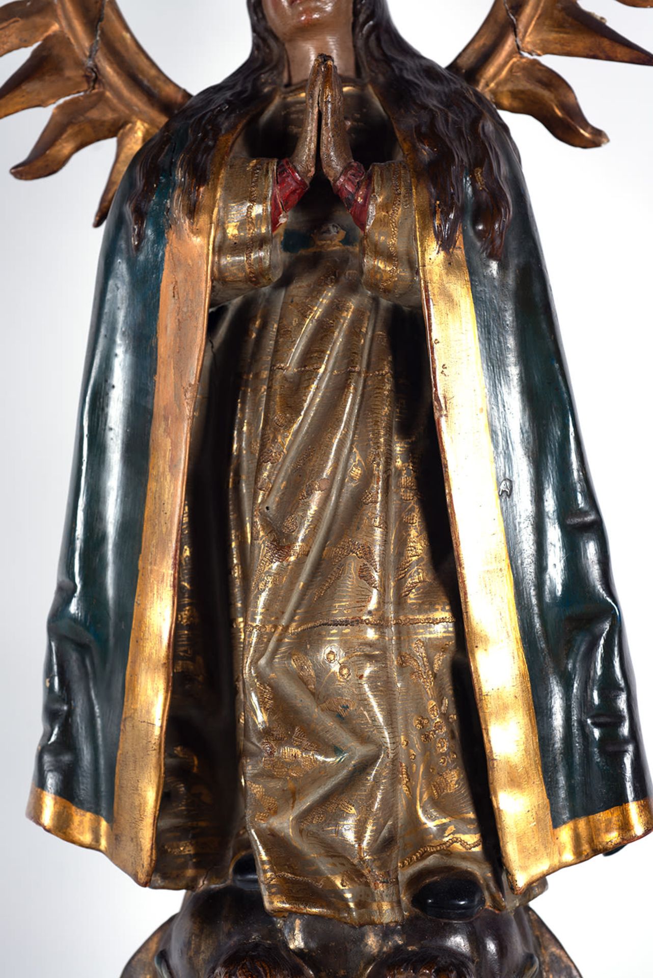 Immaculate Virgin, Valladolid school of the 16th century, circle of Gregorio Fernández - Image 6 of 7