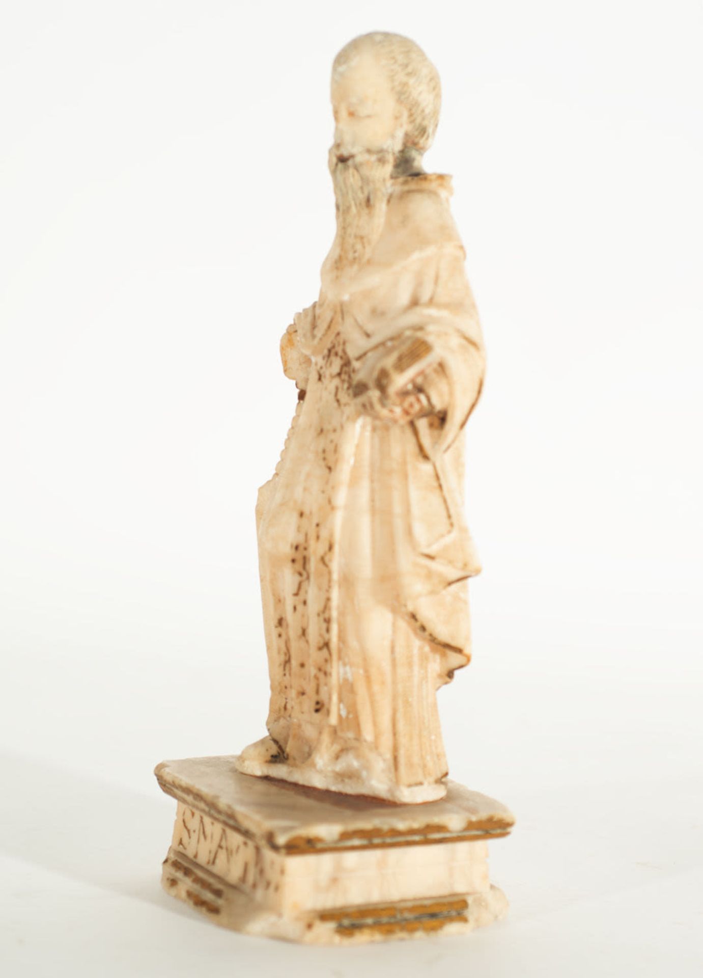 Apostle in alabaster, Burgos 16th century - Image 2 of 3