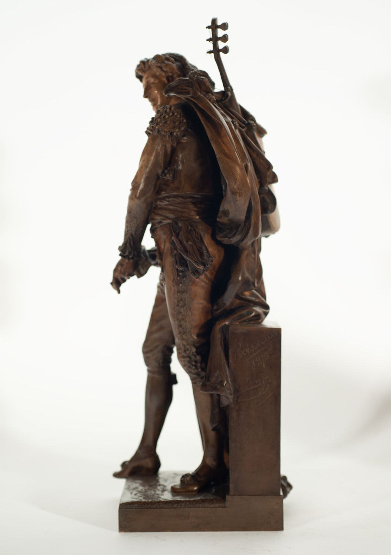 Bronze sculpture by Figaro, signed Boisseau, 1875. 19th century French school - Image 3 of 4