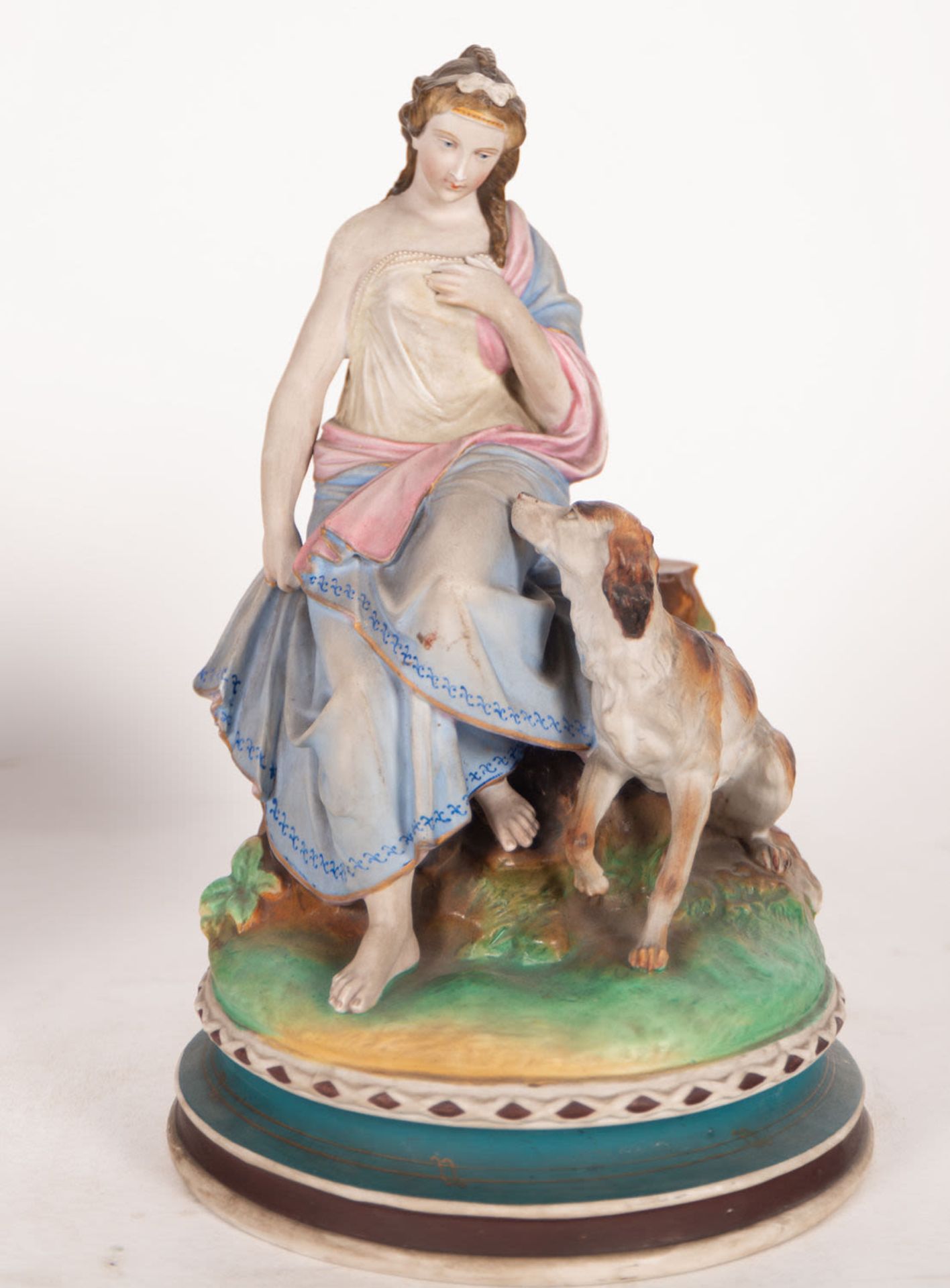 Pair of Shepherdesses in Biscuit Porcelain, Italian school of the late nineteenth century - Bild 14 aus 15