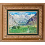 Mountain Landscape, French or Swiss school of the 20th century
