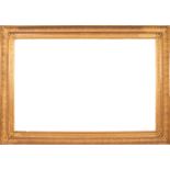 Large French Empire Style Frame in wood and gold leaf gilded molding, 19th century French school