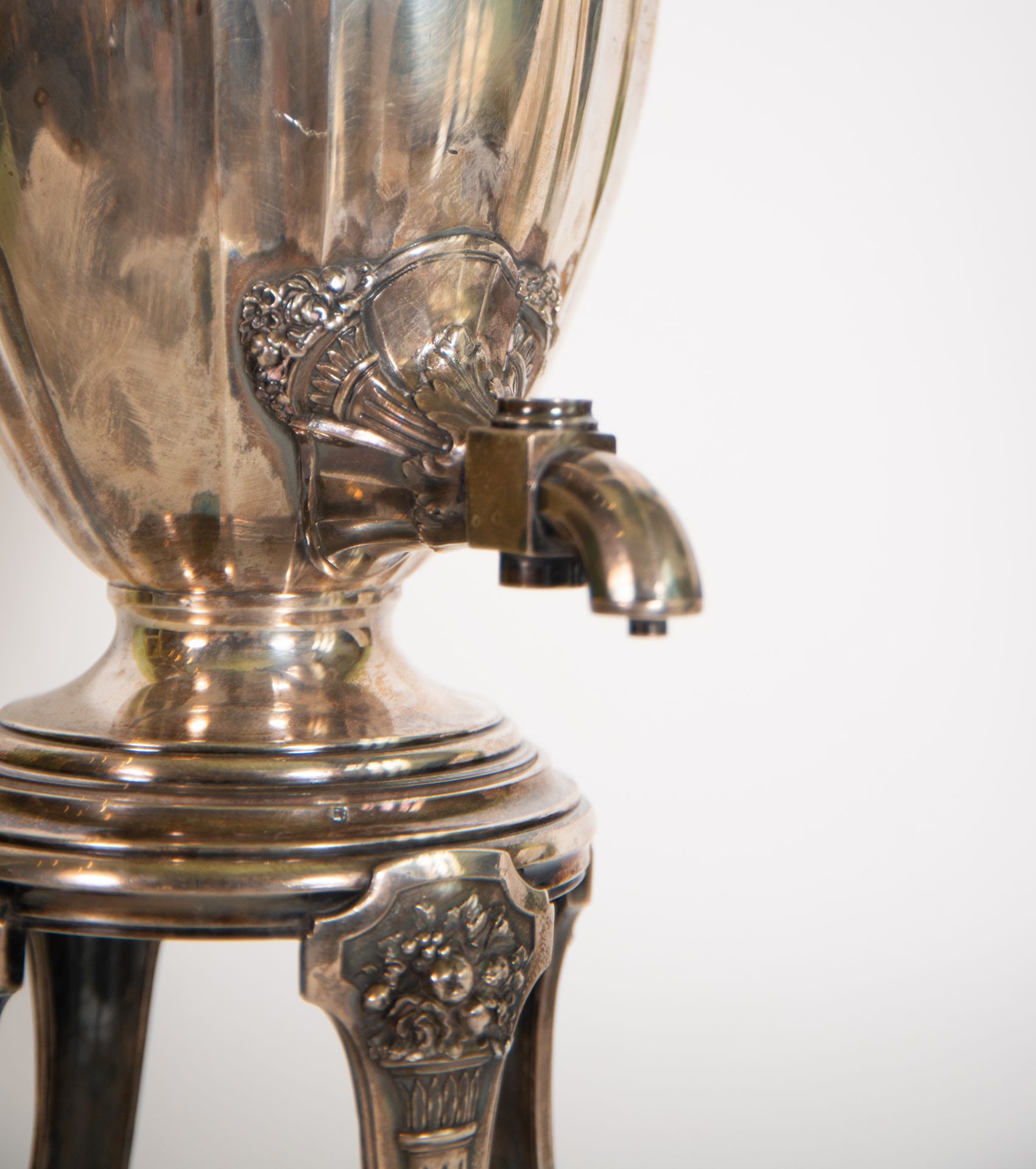 19th century French Silver Samovar, 19th century French school - Image 3 of 5