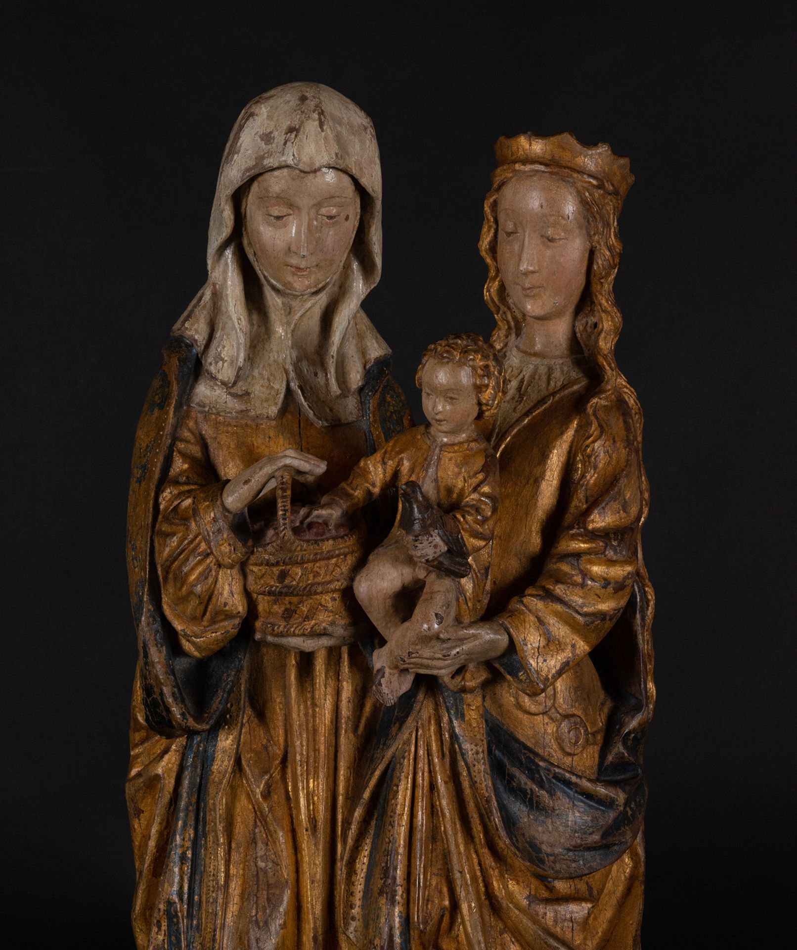 Very Important Saint Anne with the Virgin and Child, Mechelen school, 16th century - Bild 5 aus 14