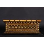 Important Embriachi casket, in marquetry, silver and bone filigree, Italian school, Embriachi worksh