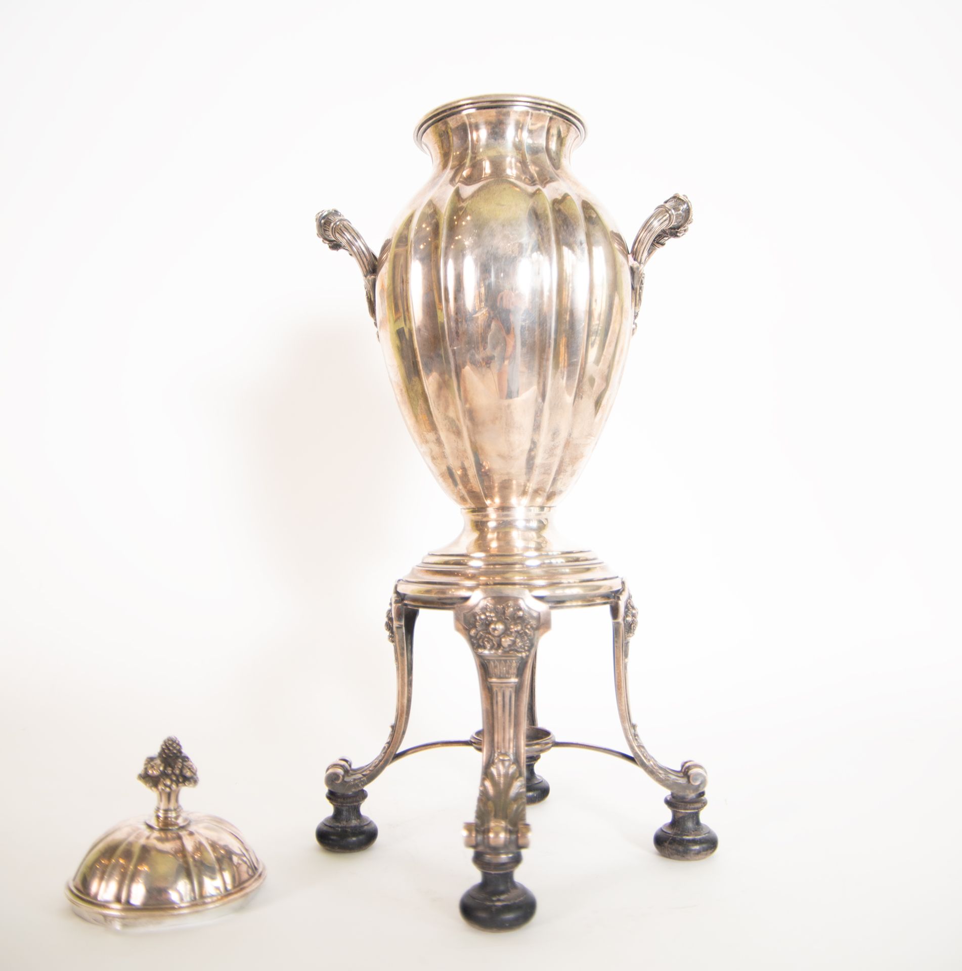 19th century French Silver Samovar, 19th century French school - Image 4 of 5