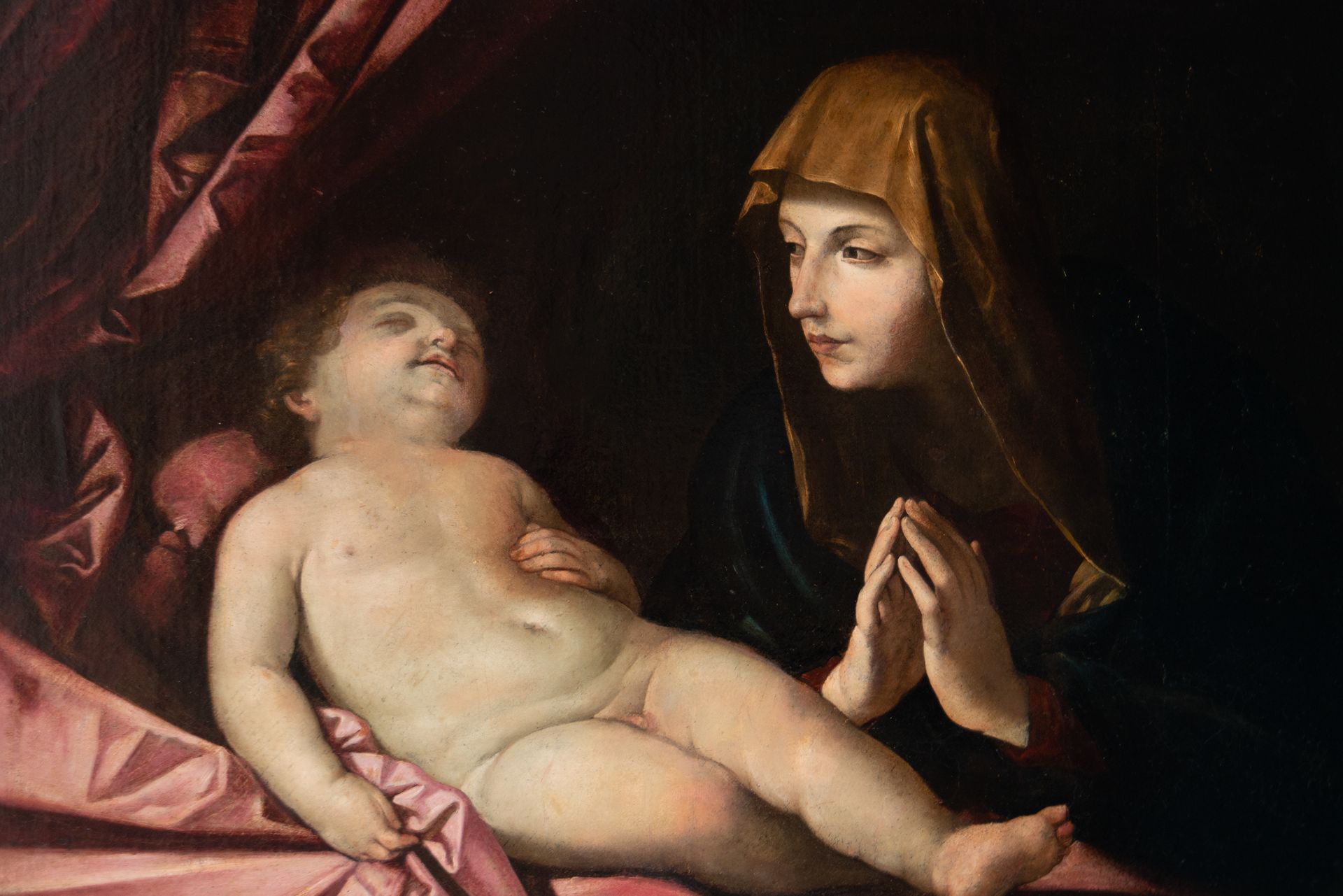 Madonna with Child, Italian school of the 17th - 18th centuries, follower of Guido Reni - Bild 2 aus 6