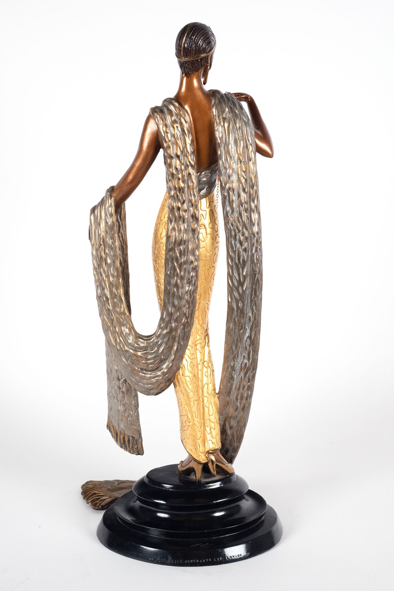 "Je l'Aime", important Art Deco Lady figure, Romain de Tirtoff, called "ERTE", edition 44/500 - Bild 5 aus 8