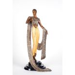 "Je l'Aime", important Art Deco Lady figure, Romain de Tirtoff, called "ERTE", edition 44/500