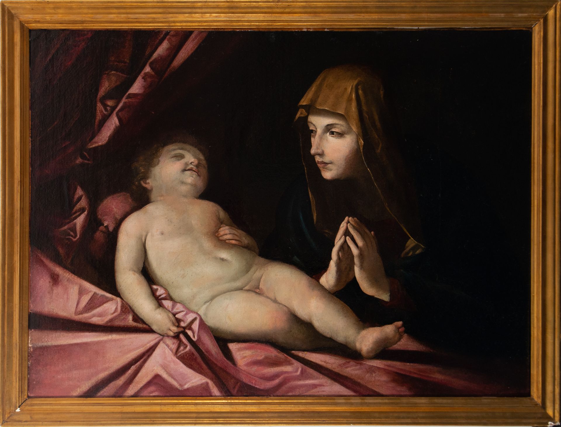 Madonna with Child, Italian school of the 17th - 18th centuries, follower of Guido Reni