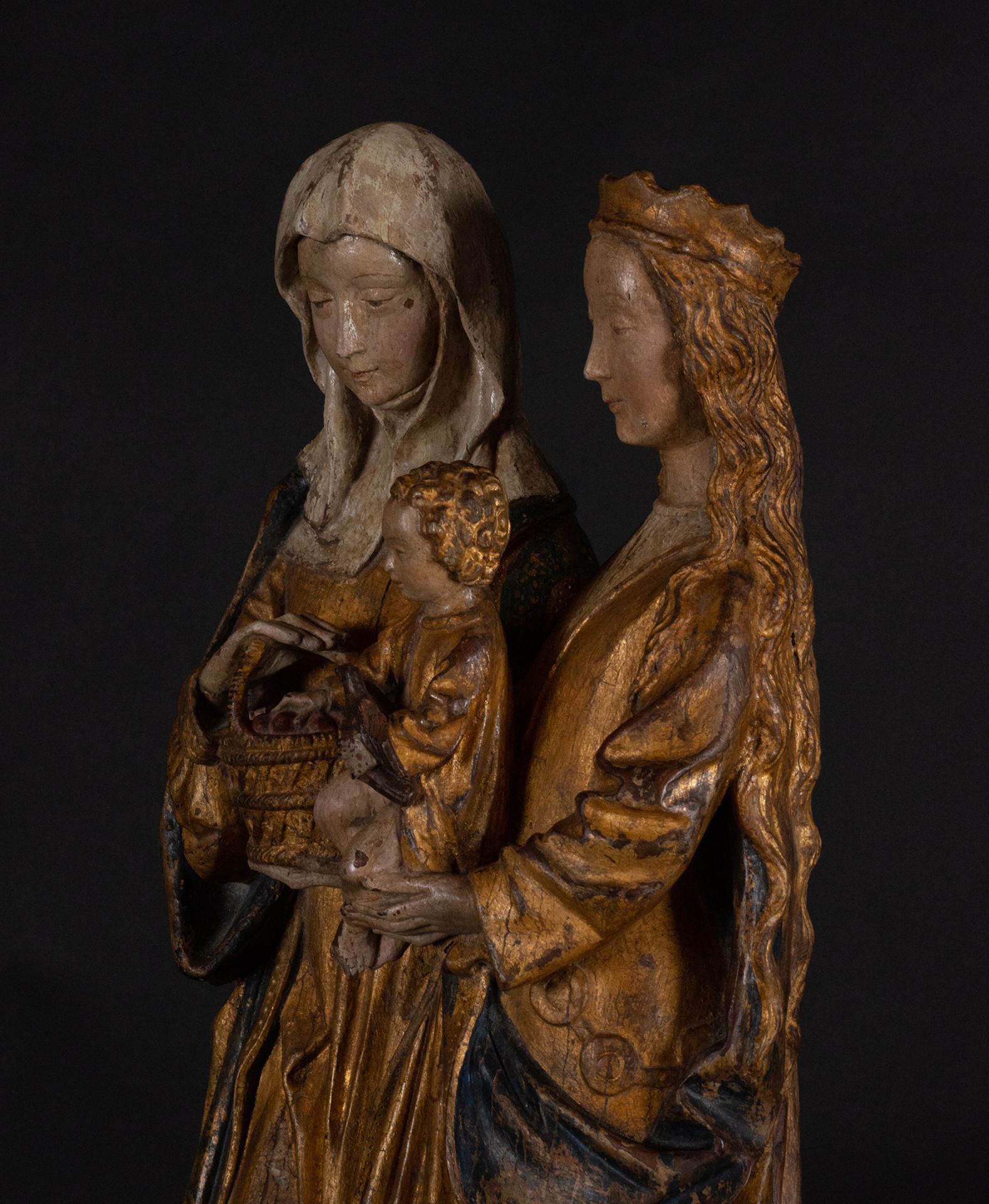 Very Important Saint Anne with the Virgin and Child, Mechelen school, 16th century - Bild 11 aus 14
