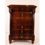 Elegant English Entredós Cabinet in Mahogany, 19th Century