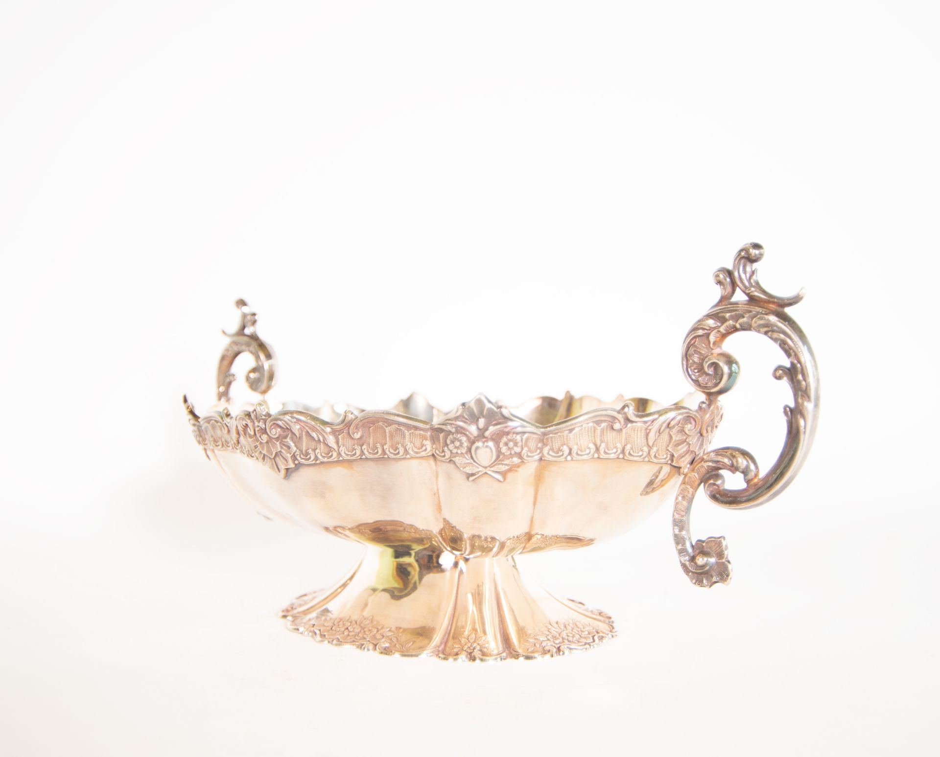 Important fruit bowl in solid sterling silver, French school of the 19th century - Image 4 of 5