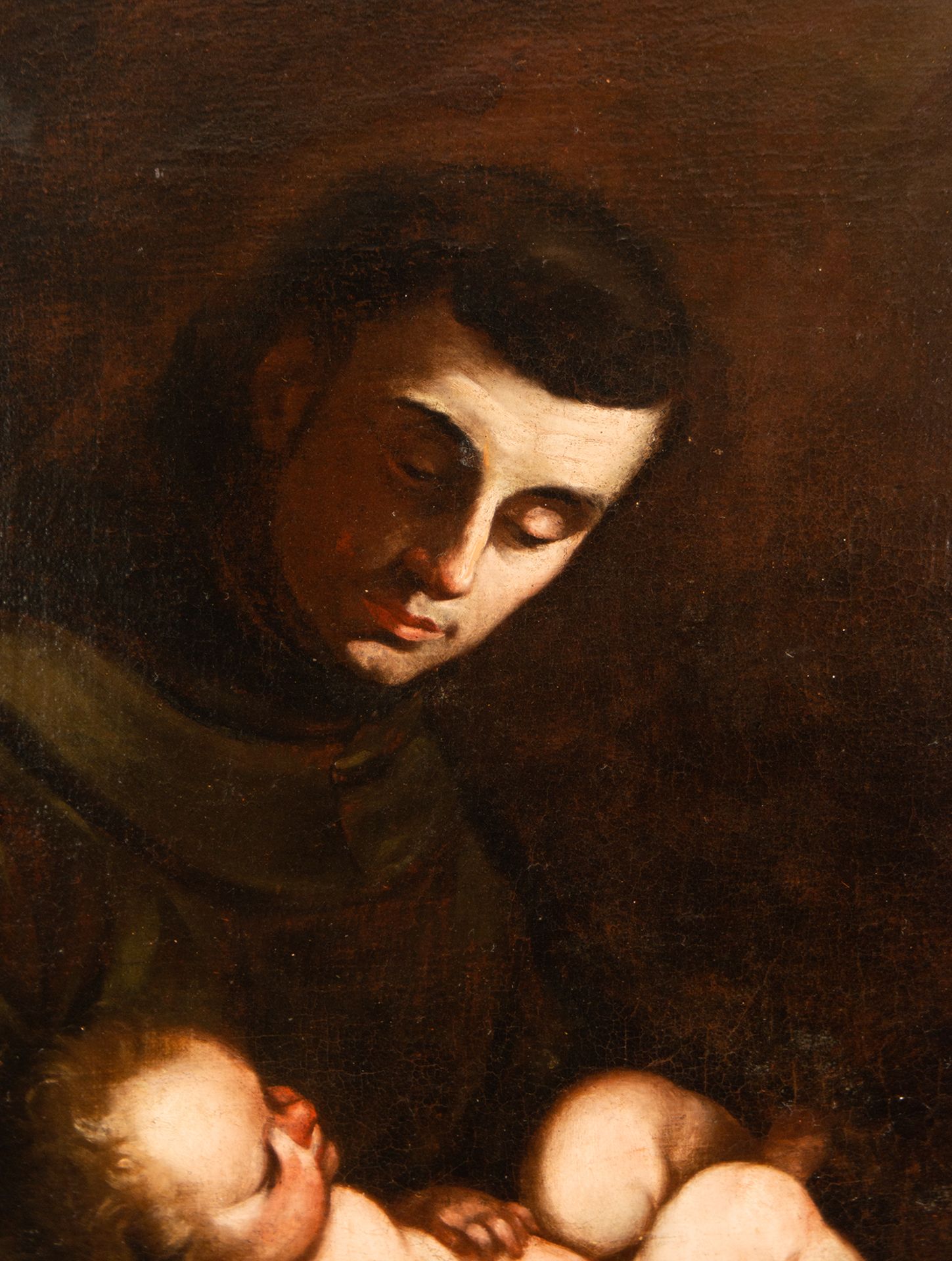 Saint Francis of Assisi with the Child Jesus, Juan de Sevilla y Escalante, 17th century Granada scho - Image 3 of 6