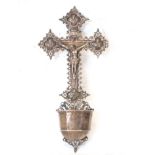 Neo-Gothic Cross in the form of a Benditera in Silver, European school of the 19th century