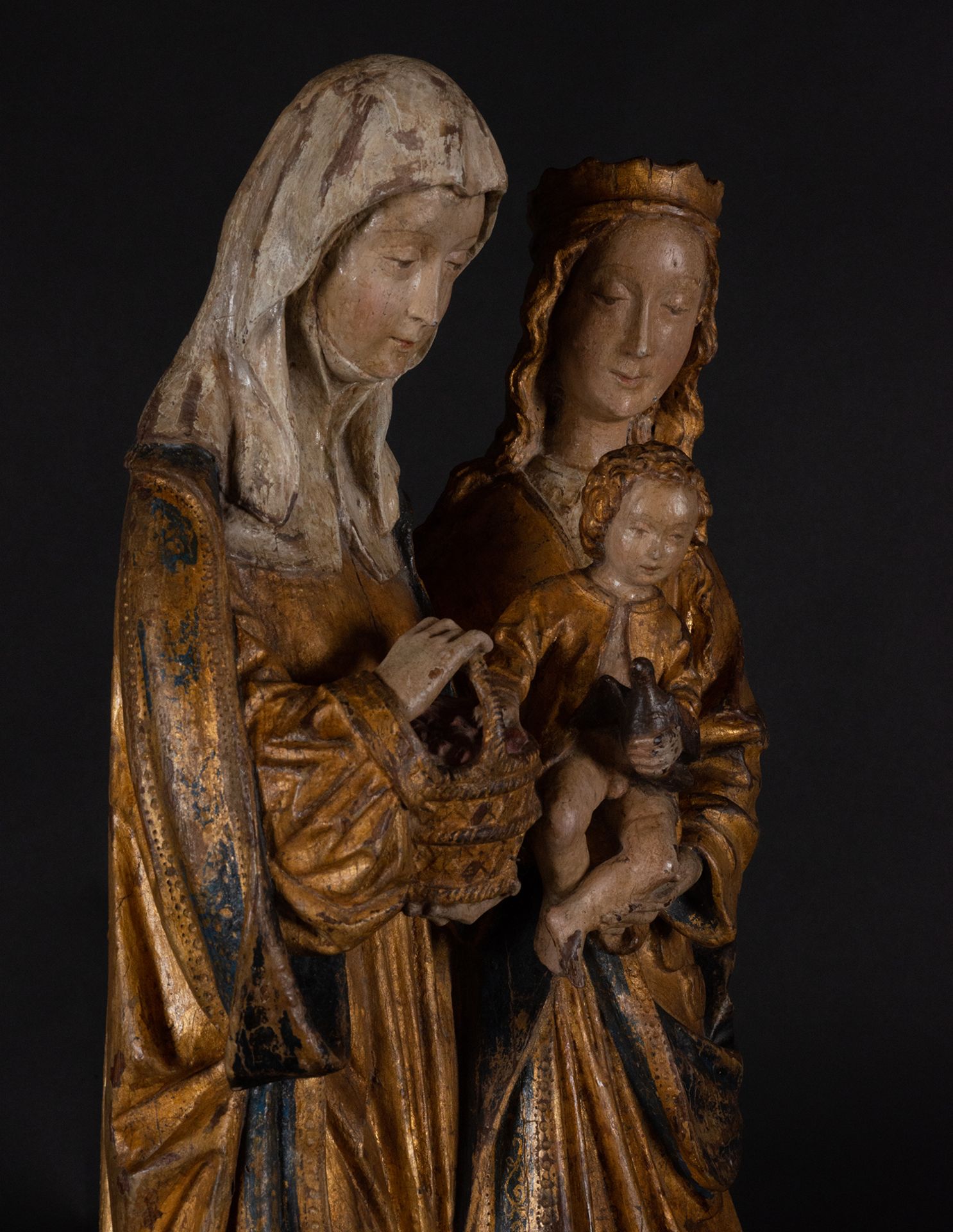 Very Important Saint Anne with the Virgin and Child, Mechelen school, 16th century - Bild 8 aus 14