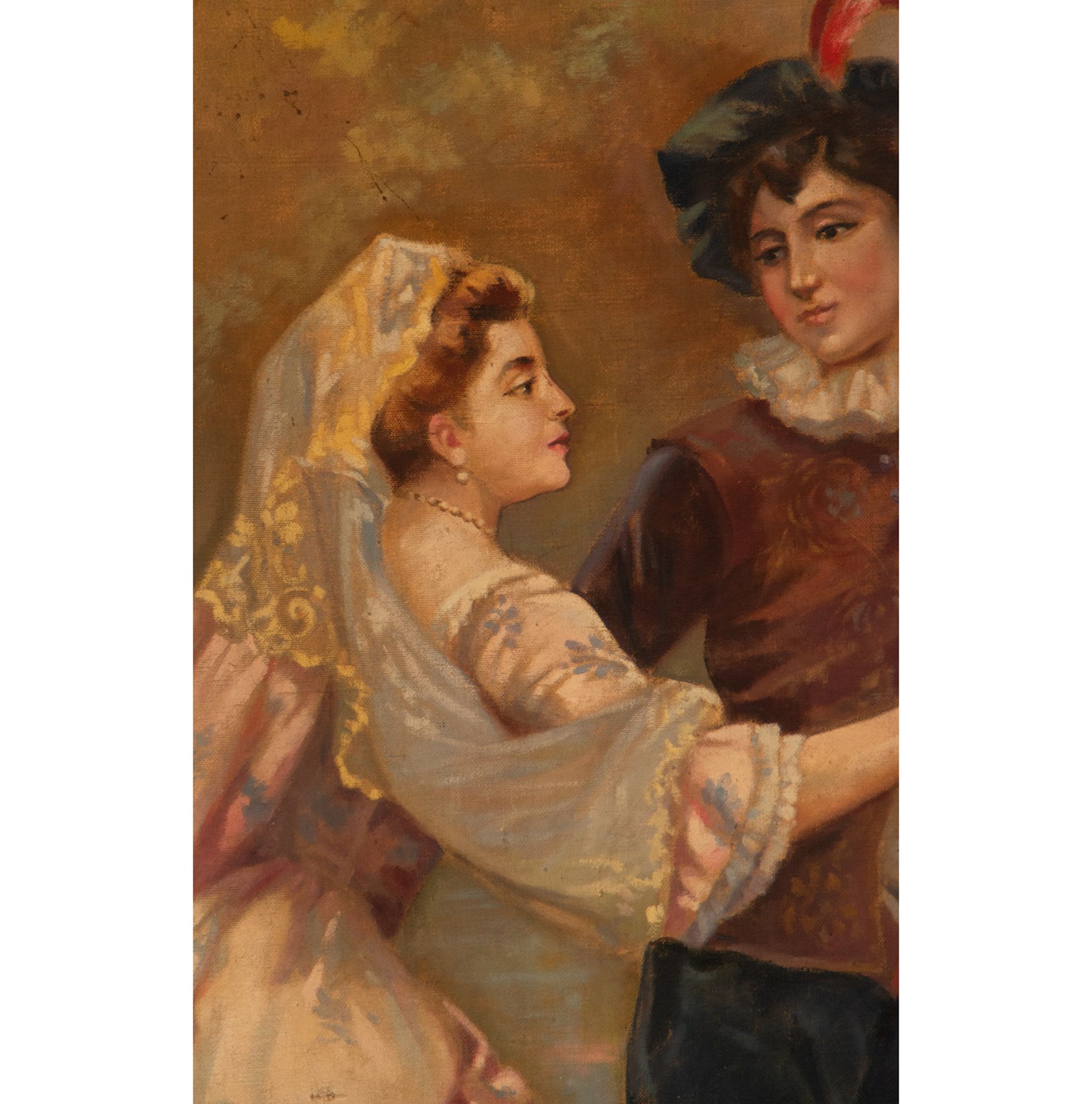 Couple of Lovers, Spanish school from the beginning of the 20th century - Bild 4 aus 6