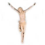 Large Hispano Philippine Ivory Christ, 18th century, signed and dated 1744