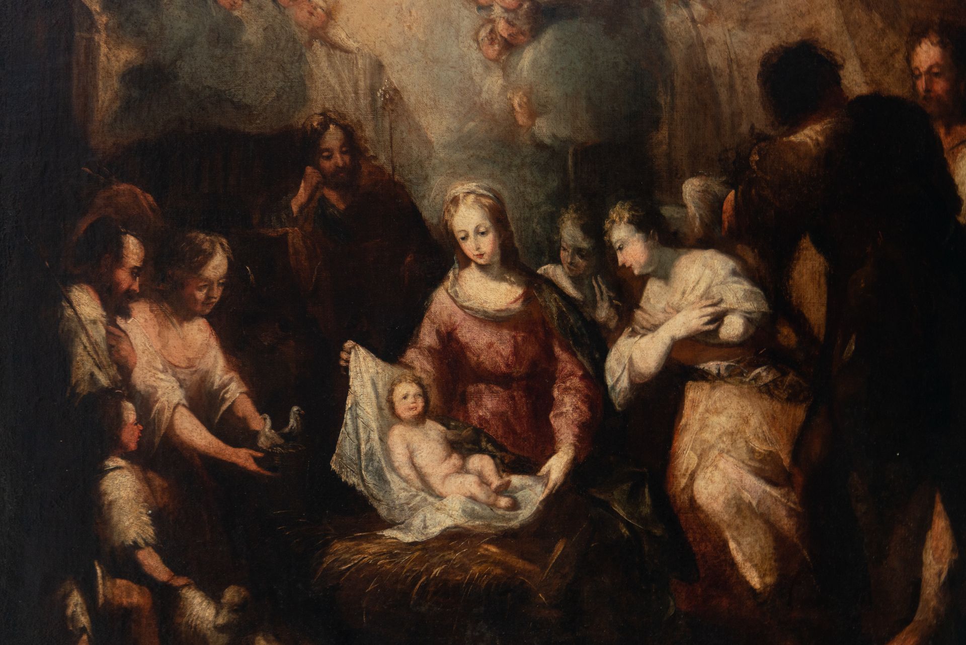 Adoration of the Shepherds, Italian school of the 17th century - Image 2 of 9