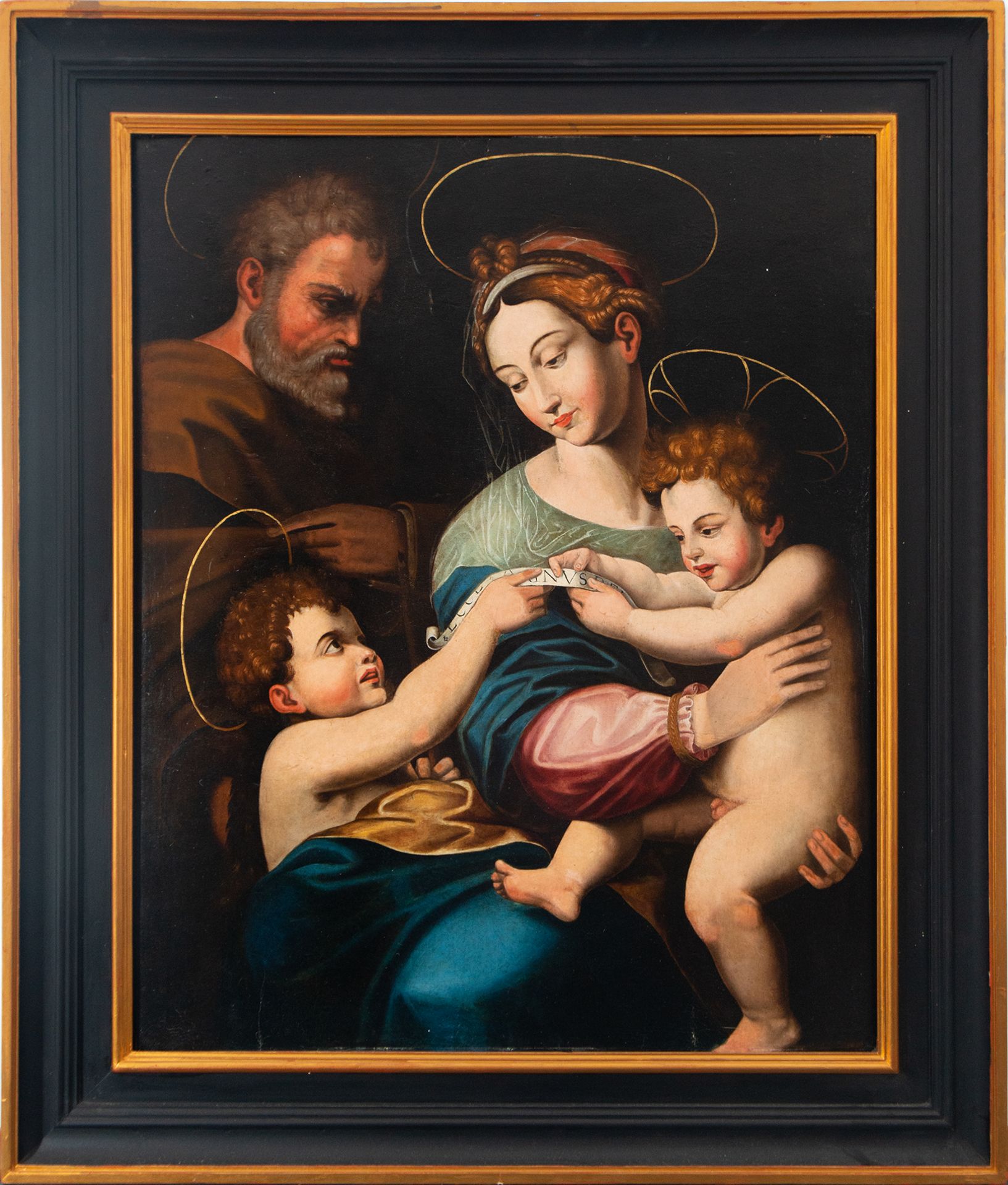 Table representing the Holy Family with Saint Joseph, the Child Jesus and Saint John, 19th century I