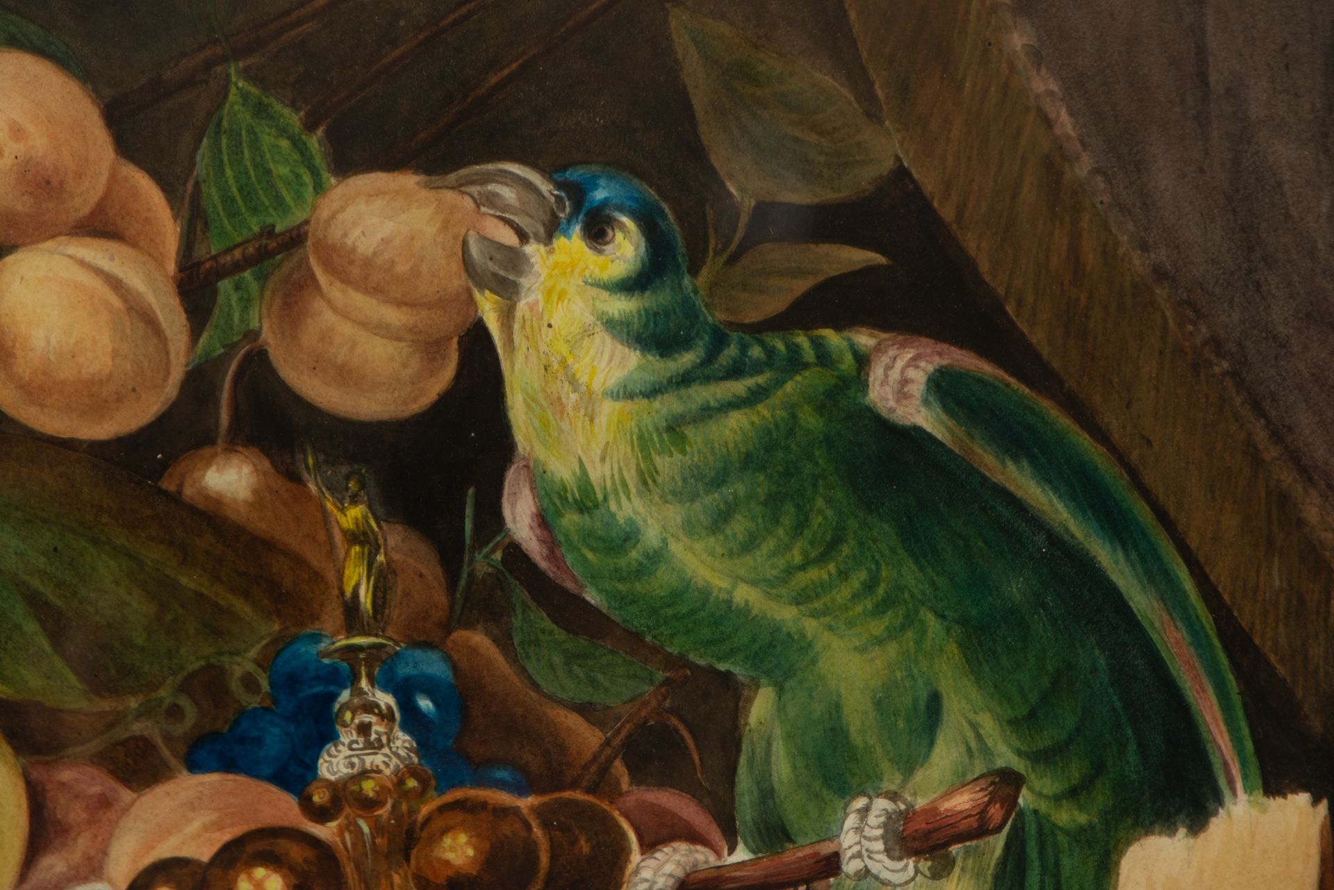 Still life of Sweets and Fruits with Bird and Cups, following Flemish models of the 17th century, It - Image 6 of 7