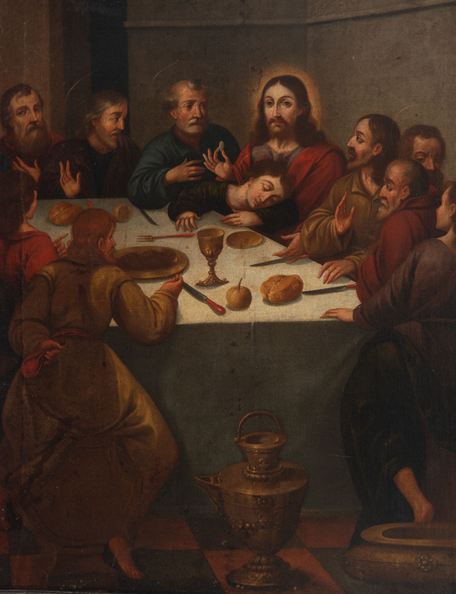 The Last Supper, Spanish or colonial school of the 17th century - Bild 2 aus 8