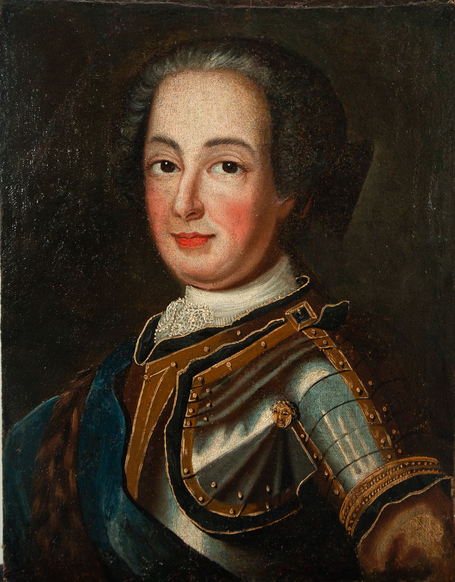 Portrait of Phillip V of Spain with Armor, Spanish school of the 17th century
