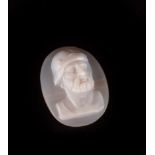 Neoclassical cameo representing a Roman Legionnaire in Agate, Italy, 18th - 19th centuries