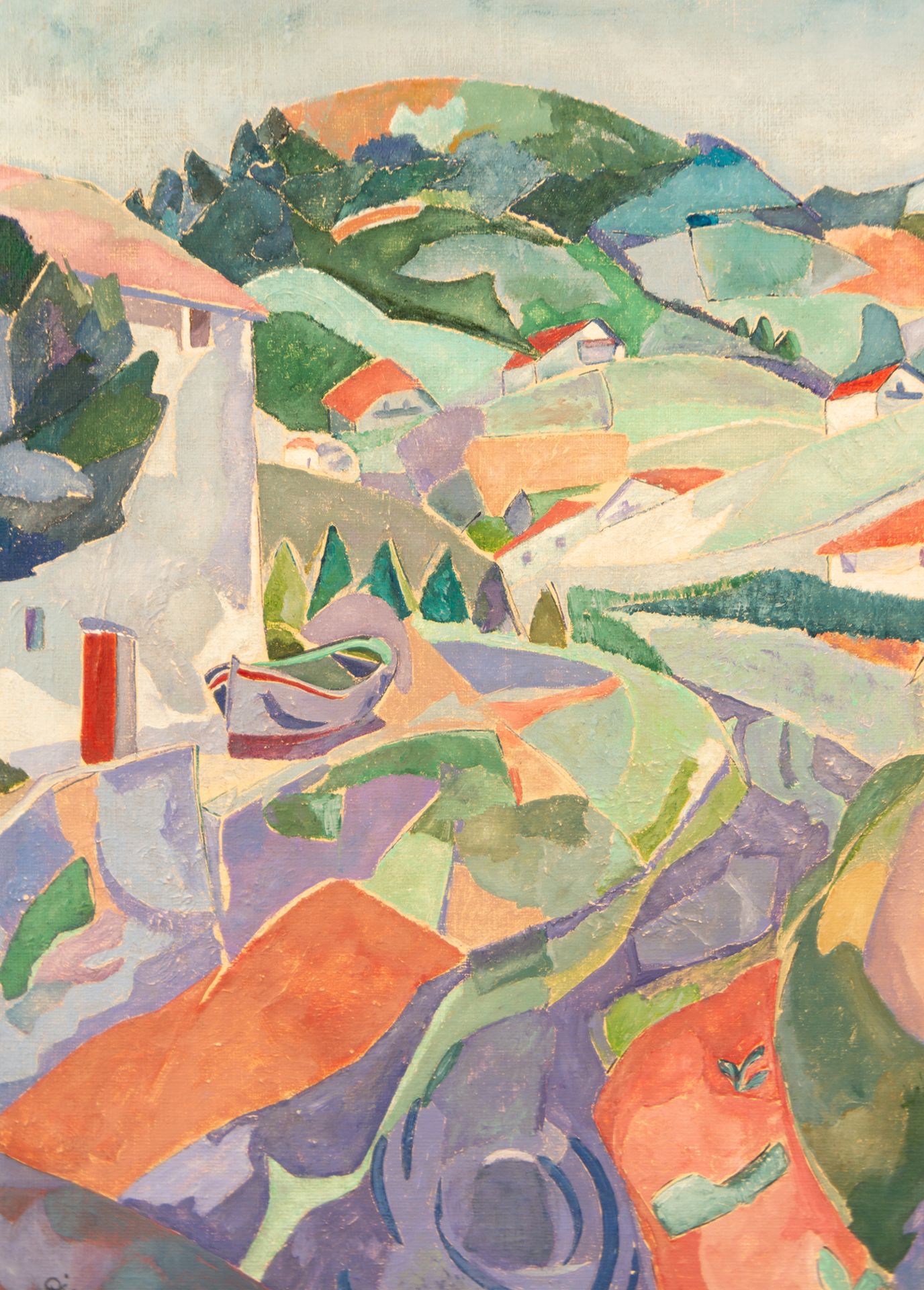 Abstract Landscape, Spanish school of the 20th century, Daniel Vázquez Díaz (Aldea de Río Tinto, 188 - Bild 2 aus 6