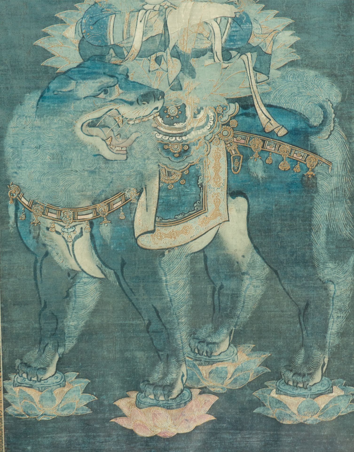 Hand-painted silk Batik, framed, 19th - 20th century Chinese school - Image 4 of 6