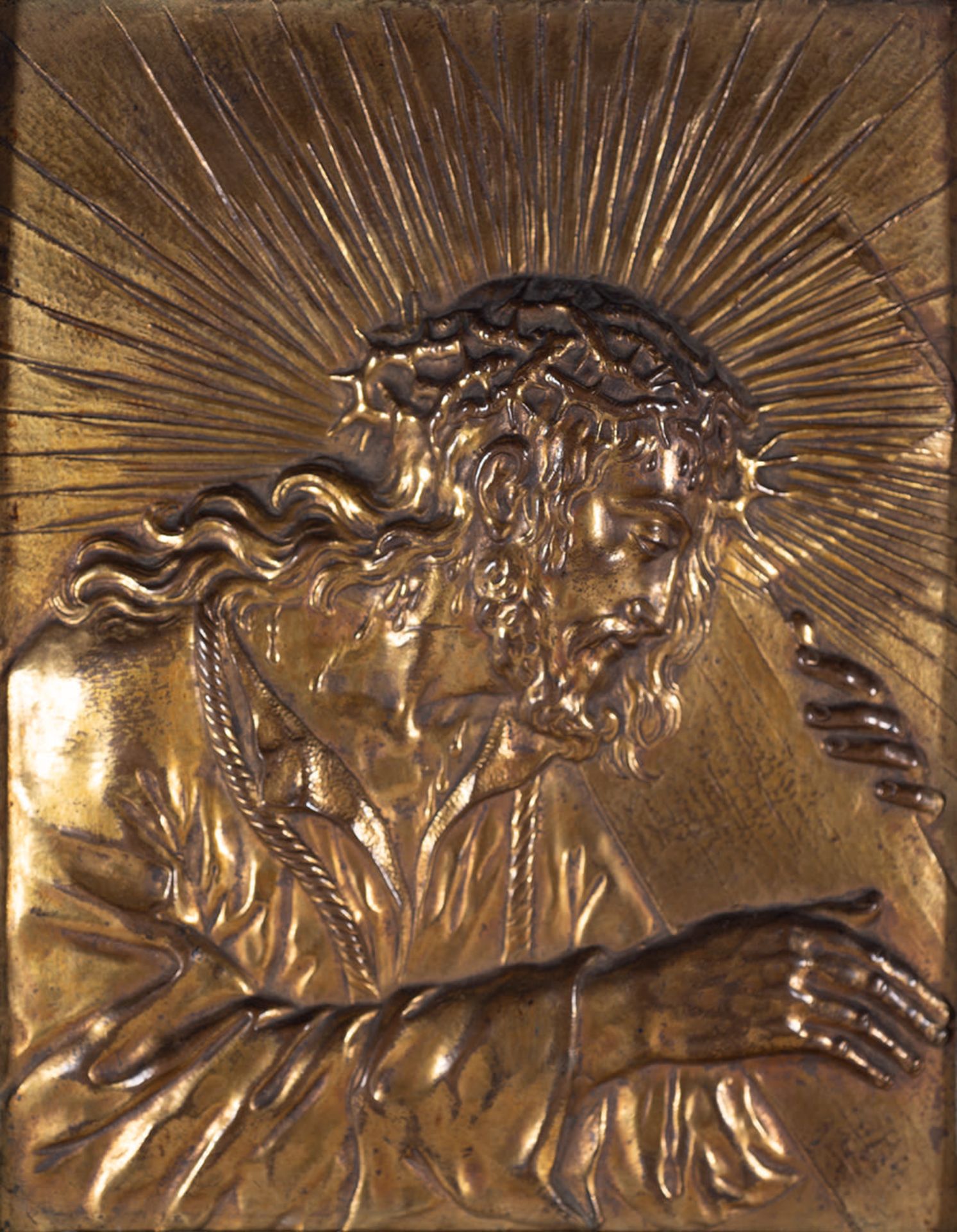 "Ecce Homo and Dolorosa", an important pair of Italian or Flemish Renaissance Bronzes from the late  - Image 2 of 5