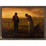 Peasants Praying, early 20th century European school, signed