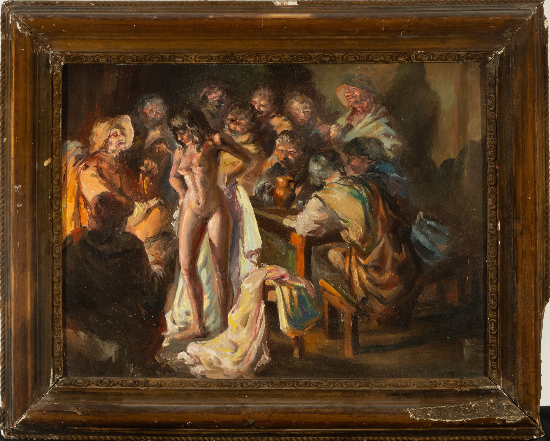 Nude woman dancing, 20th century European Post-Impressionist school