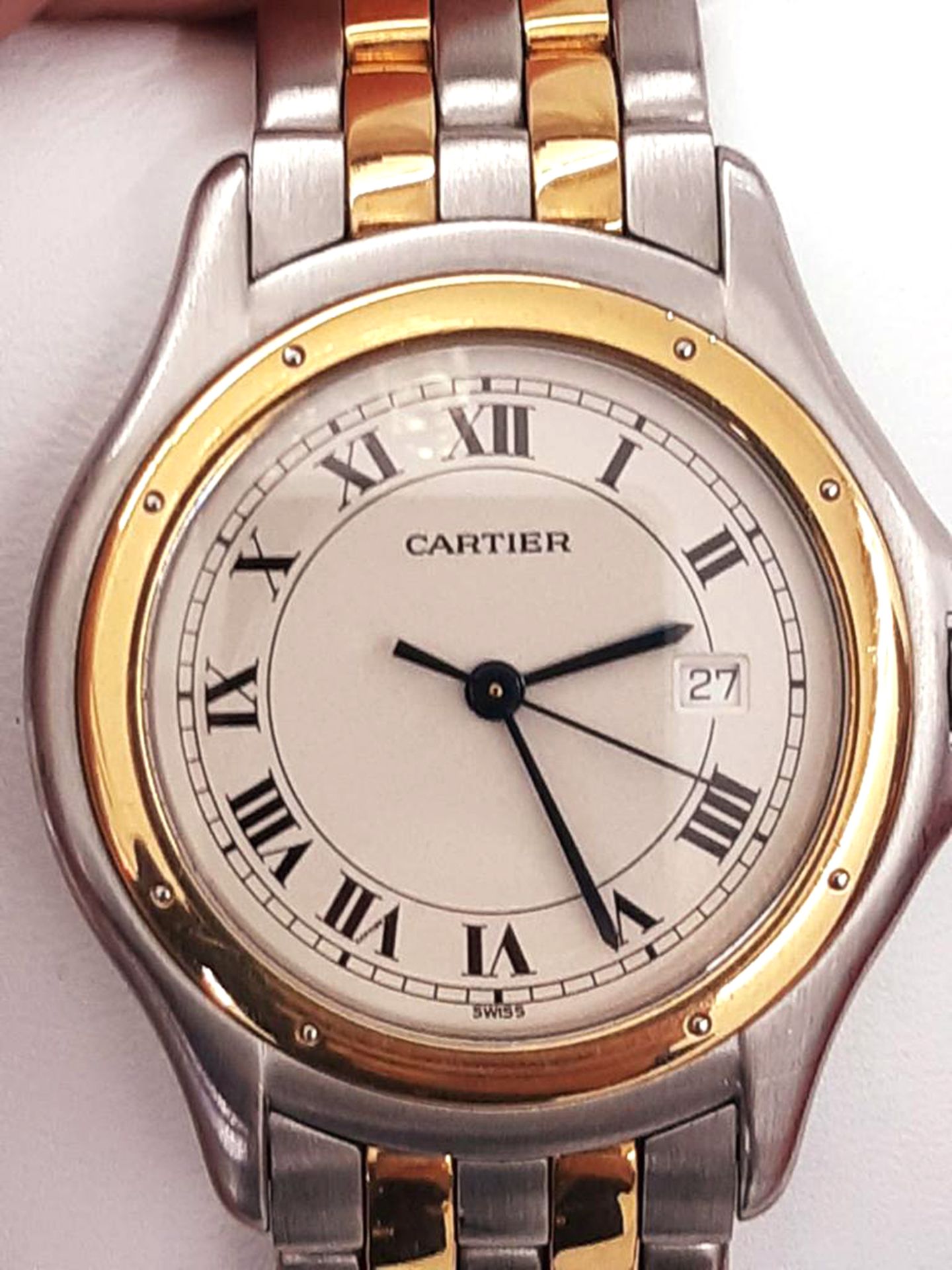 CARTIER COUGAR WATCH IN STEEL AND GOLD 33mm - Image 2 of 6