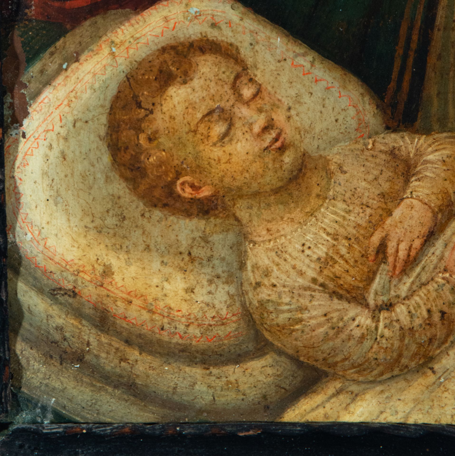 Copper of The Virgin with the Sleeping Child, Sevillian or colonial school, manner of Angelino Medor - Image 4 of 6
