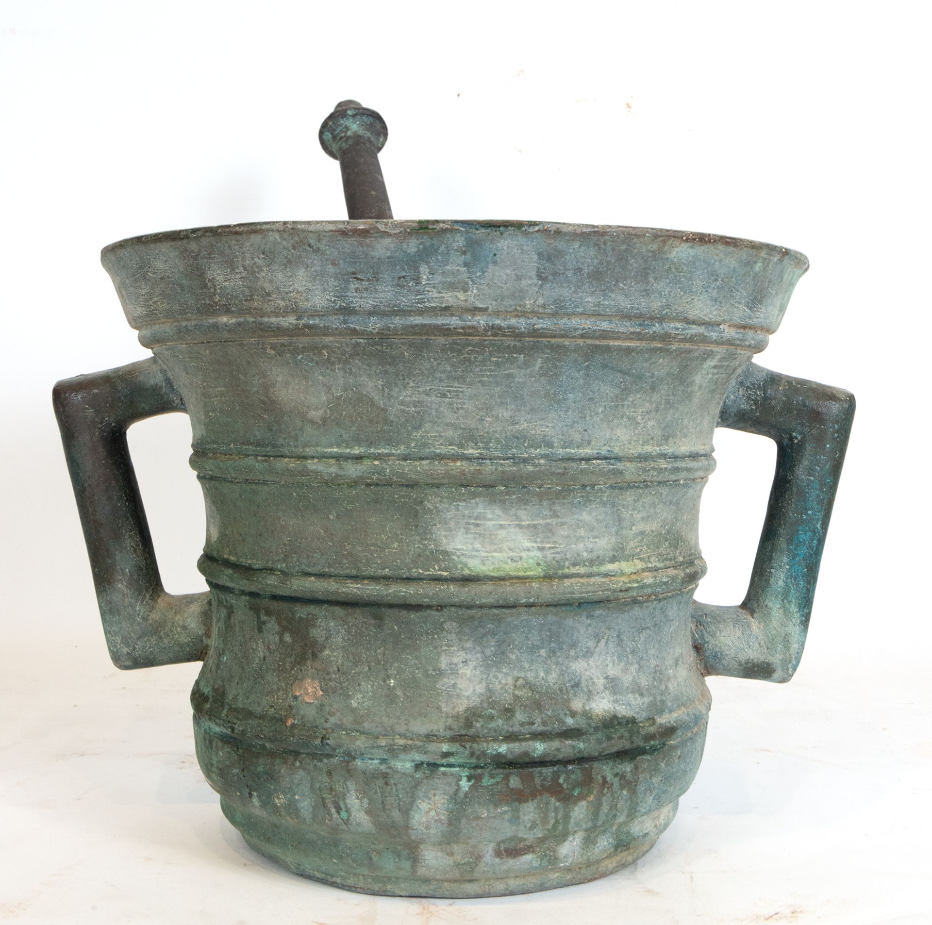 Large Gothic Mortar in Bronze