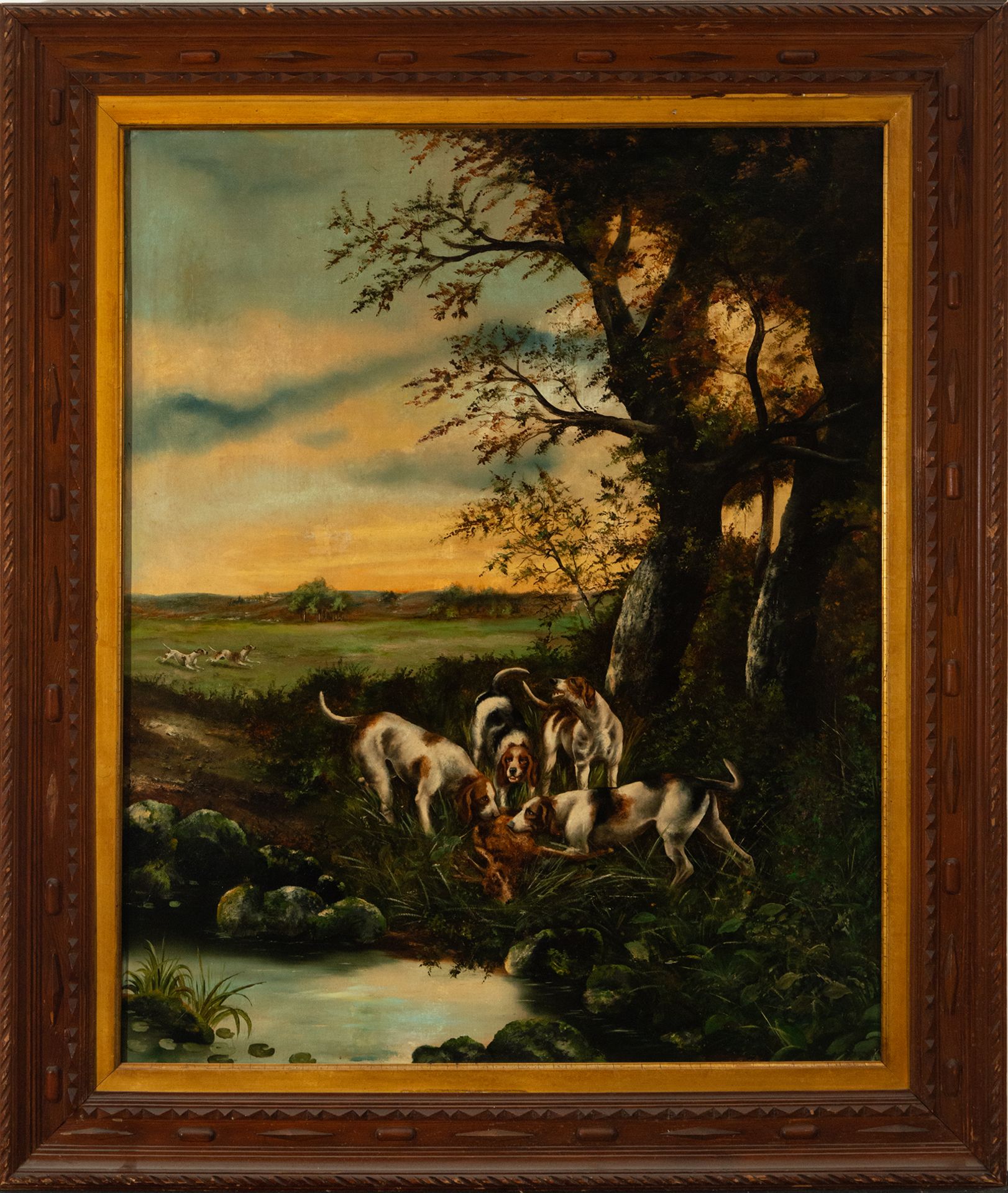 Hunting Scene, European school of the XIX-XX centuries