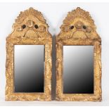 Pair of Important Rococo Colonial Mirrors in Cornucopia, Colonial Work, New Spain or Viceroyalty of