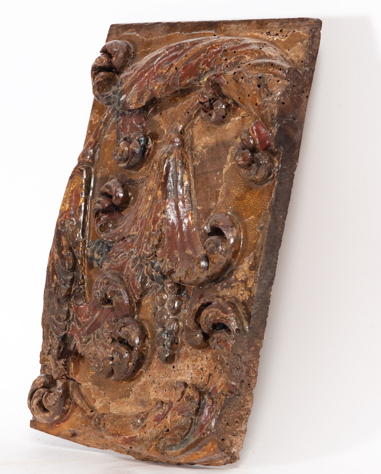 Altar Element in polychrome wood, 16th century - Image 2 of 3