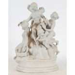 The Three Graces, biscuit porcelain group, 19th century French work