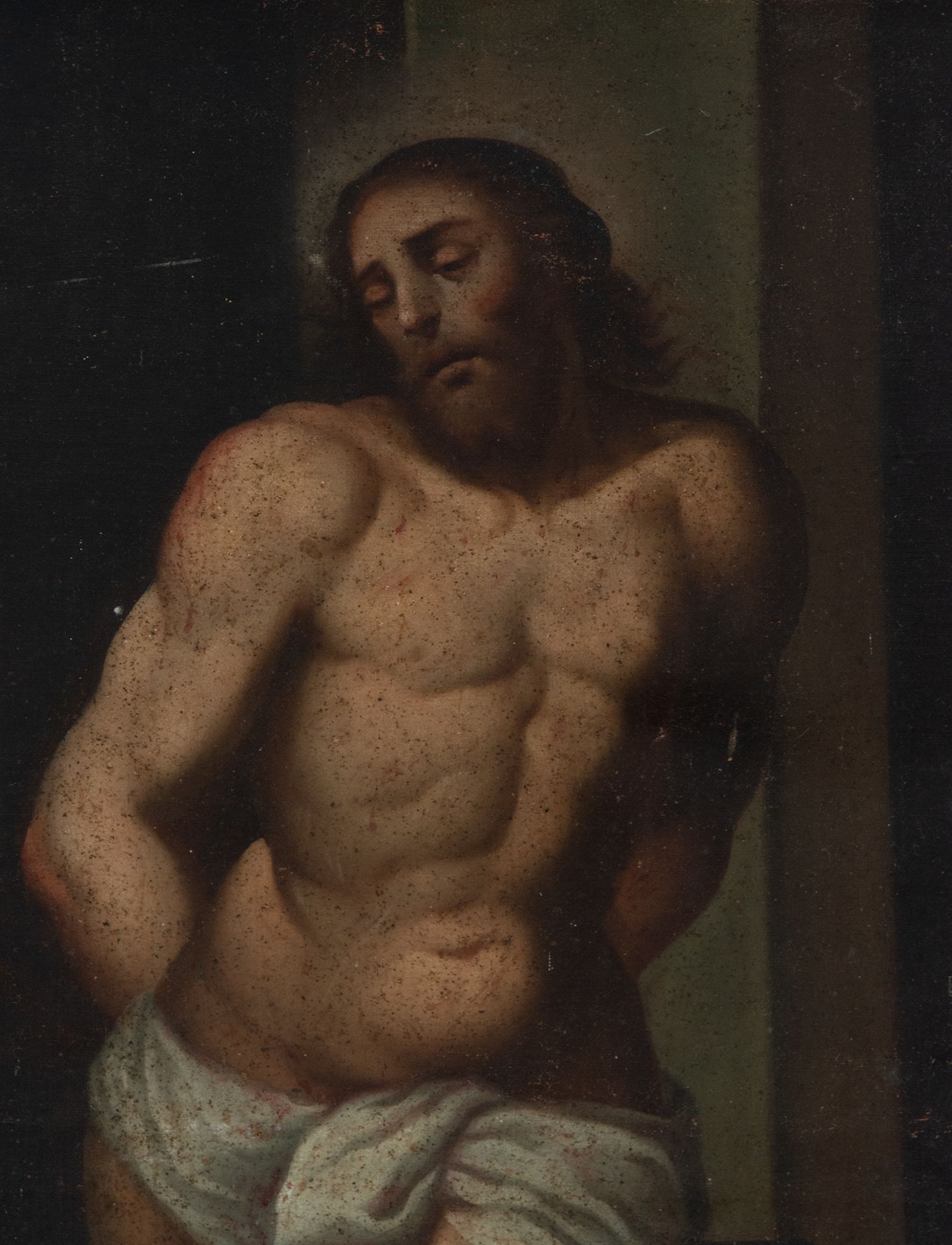 Christ Tied to the Column, Sevillian school of the 18th century - Image 4 of 6