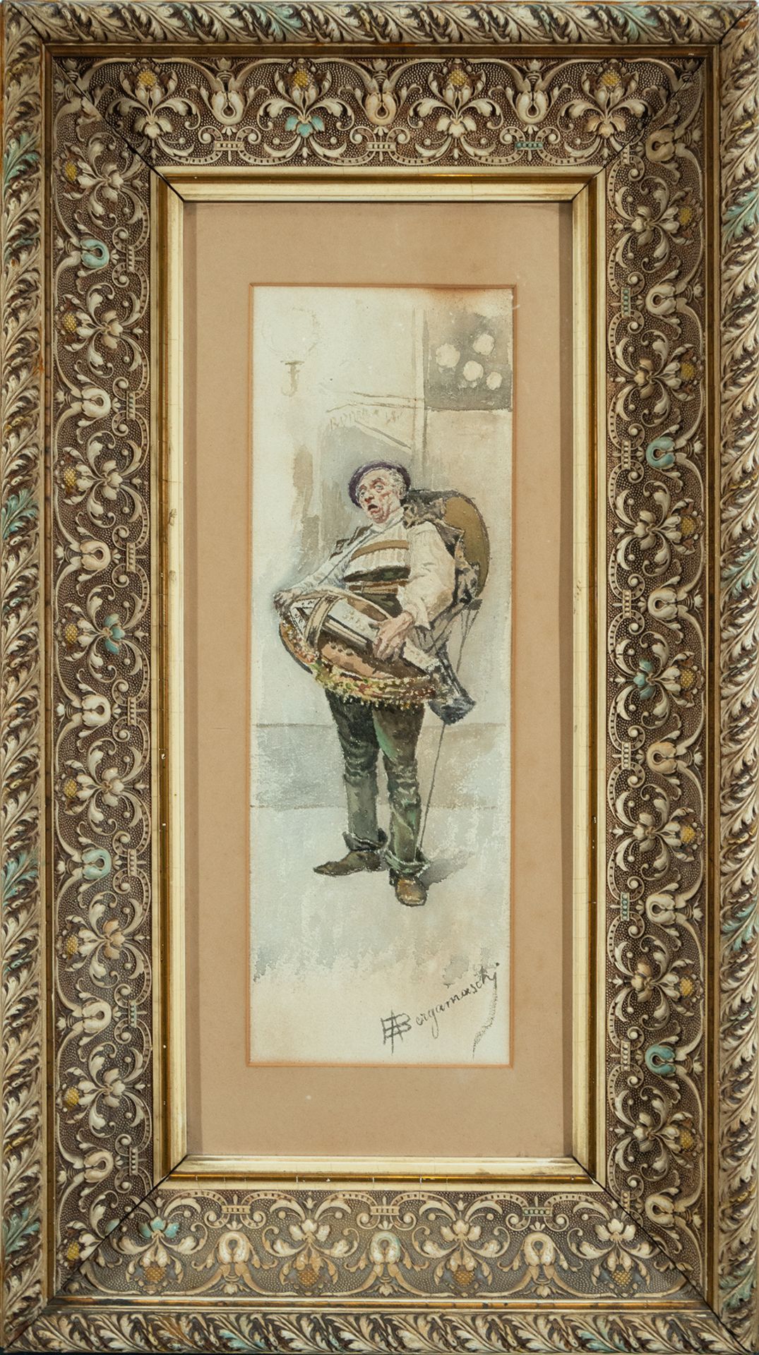 Pair of Musketeer and Musician Watercolors on Paper, 19th century Italian school - Image 2 of 8