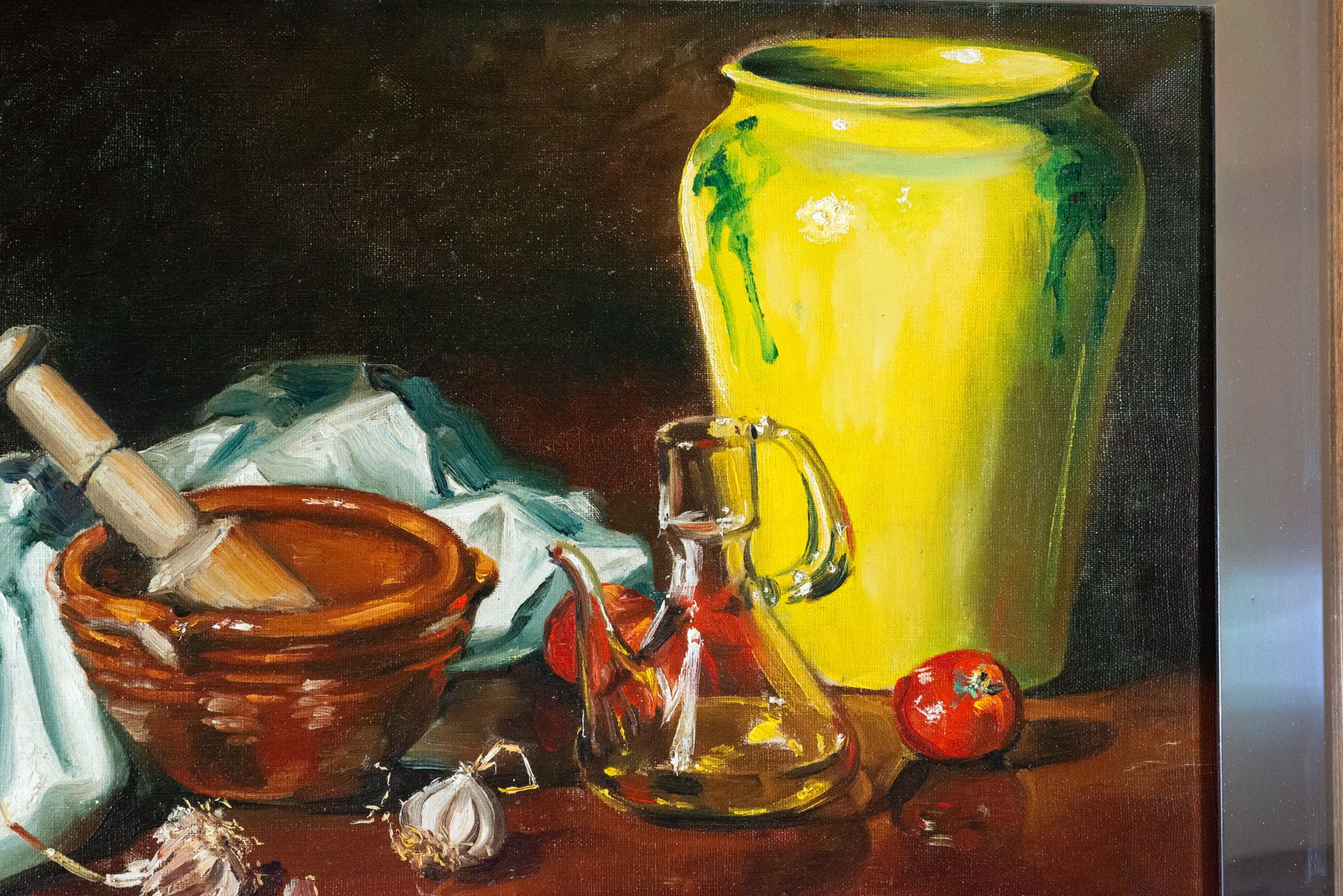 Pair of still lifes, signed Mill‡s, Spanish school of the 20th century - Image 3 of 9