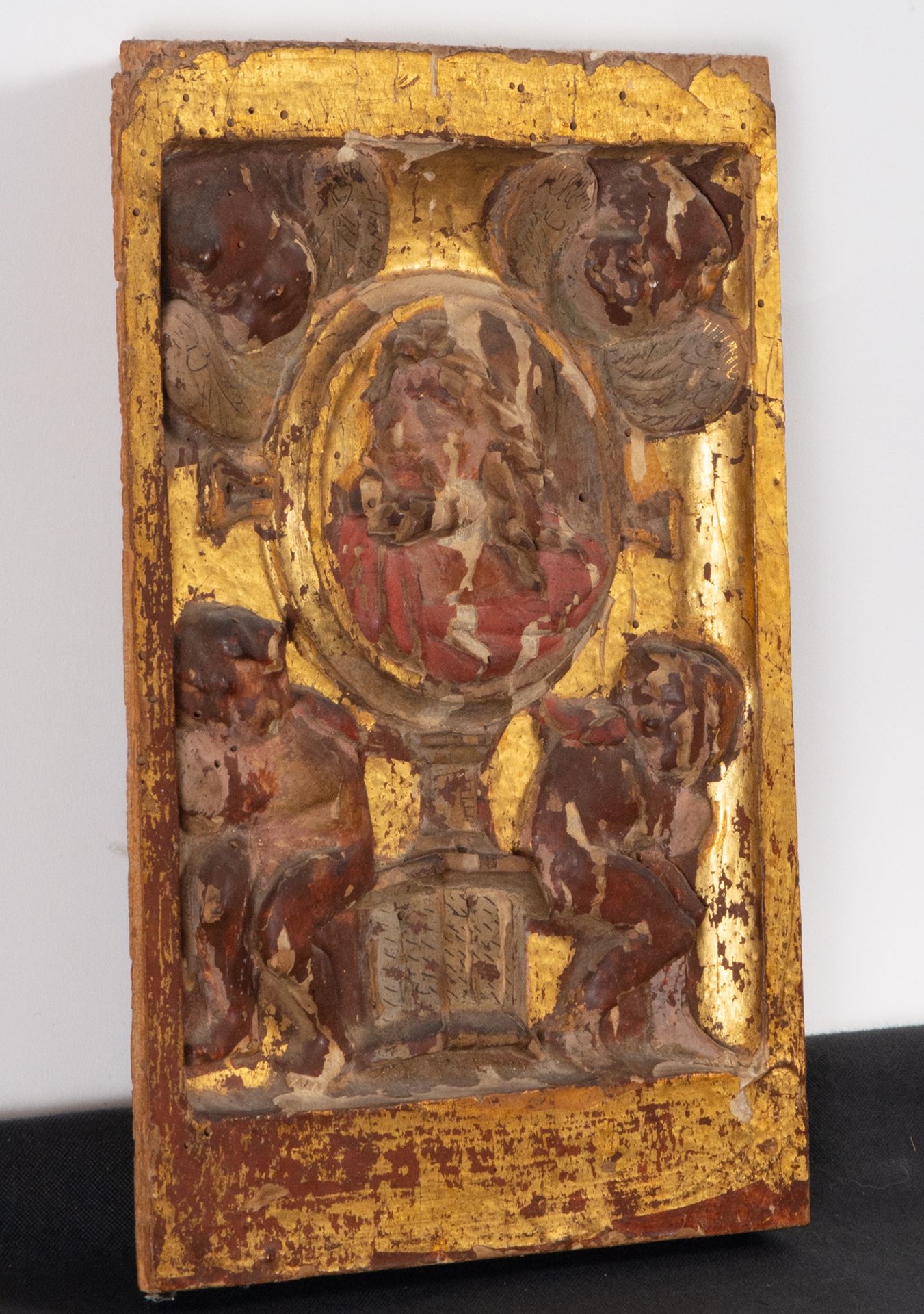 Pair of Plateresque Altar Frontals depicting Souls in Purgatory, 16th century - Image 3 of 6