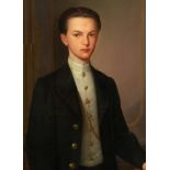 Portrait of a Young Officer, 19th century Spanish school, signed and dated Augusto Manuel de Quesada