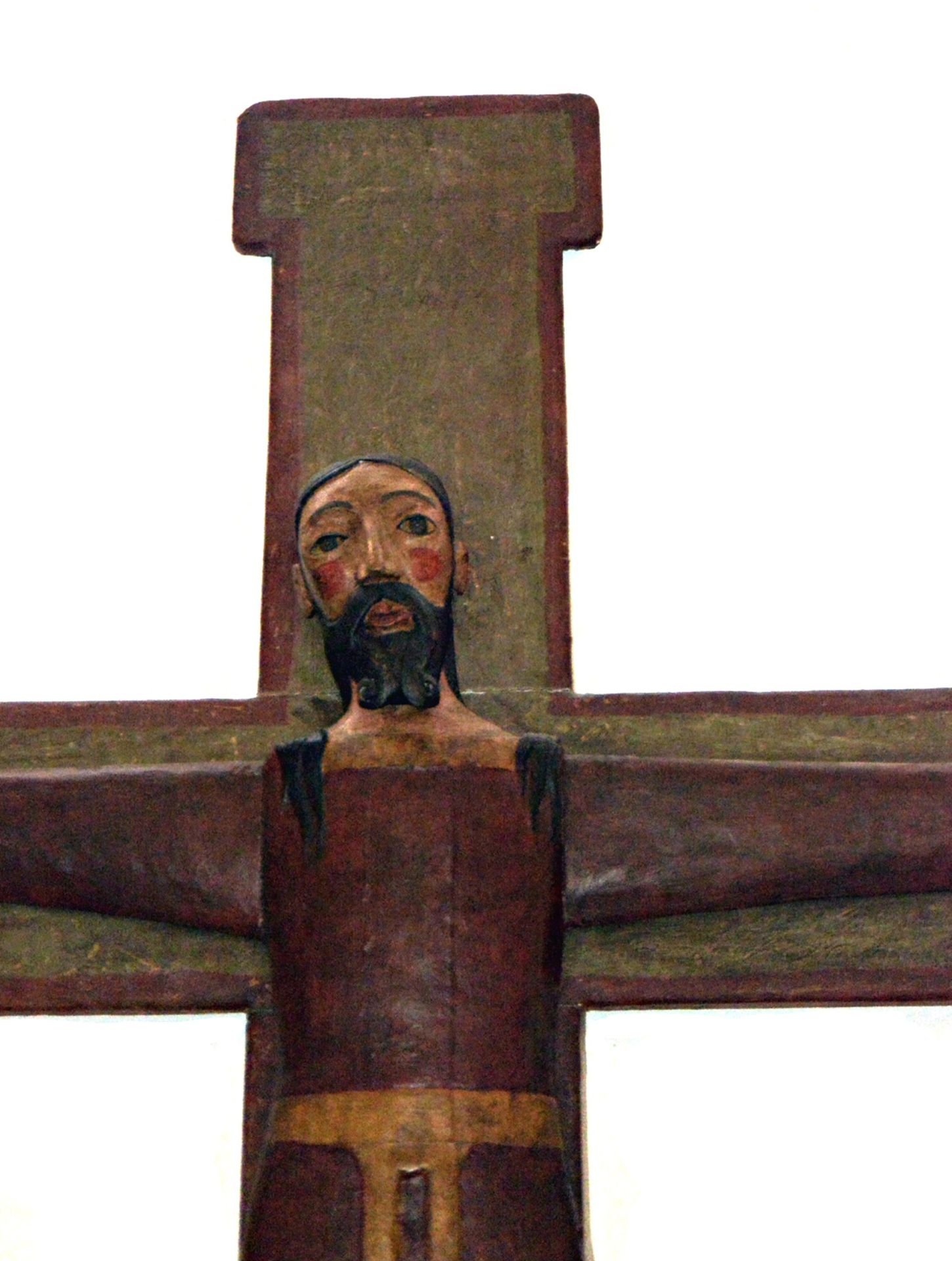 Large Neo-Romanesque Christ, following models of the Catalan Romanesque, 19th century - Image 2 of 8